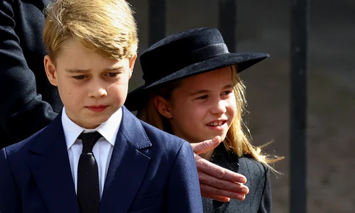 Printul George si printesa Charlotte la funeraliile reginei Elisabeta (1) Foto Gettyimages jpg
