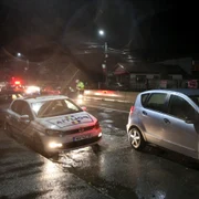 Filtru de poliţie după ora 10 seara în Bragadiru Ilfov 23 martie 2020 FOTO Sever Gheorghe
