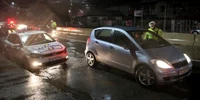 Filtru de poliţie după ora 10 seara în Bragadiru Ilfov 23 martie 2020 FOTO Sever Gheorghe