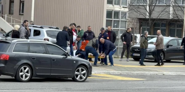 Un mort şi cinci răniţi într o explozie din faţa unui tribunal din capitala Muntenegru FOTO Nexta jpg