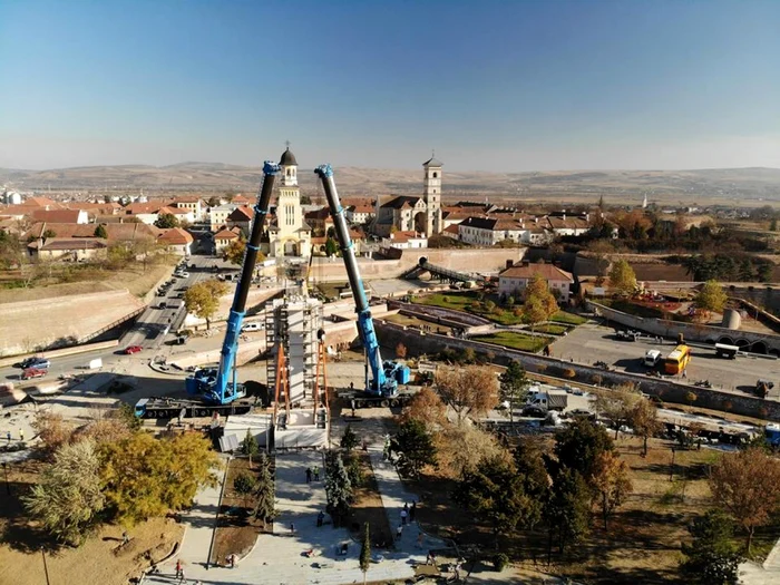 Imagine din timpul lucrărilor de construcție FOTO Adevărul