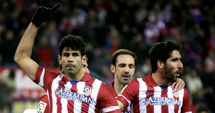 Diego Costa (primul din stânga) este vârful de lance şi golgheterul echipei, cu 20 de goluri (din 56). FOTO: Reuters