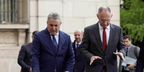 Ministrul de Interne al Austriei, Gerhard Karner, se întâlnește cu Lucian Bode, ministrul de Interne, în București. FOTO Inquam Photos / George Călin