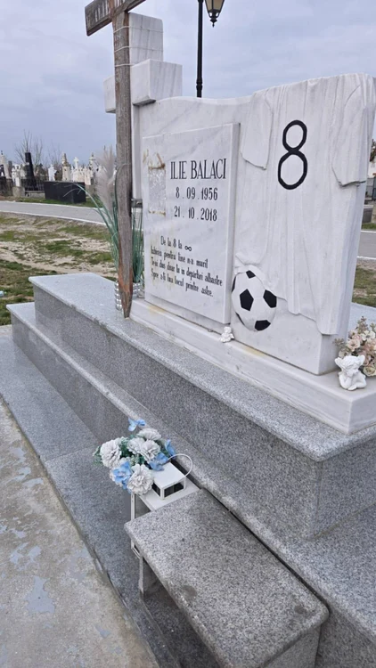 Fotografia fotbalistului Ilie Balaci a fost distrusă FOTO: FB/Andrei Preda