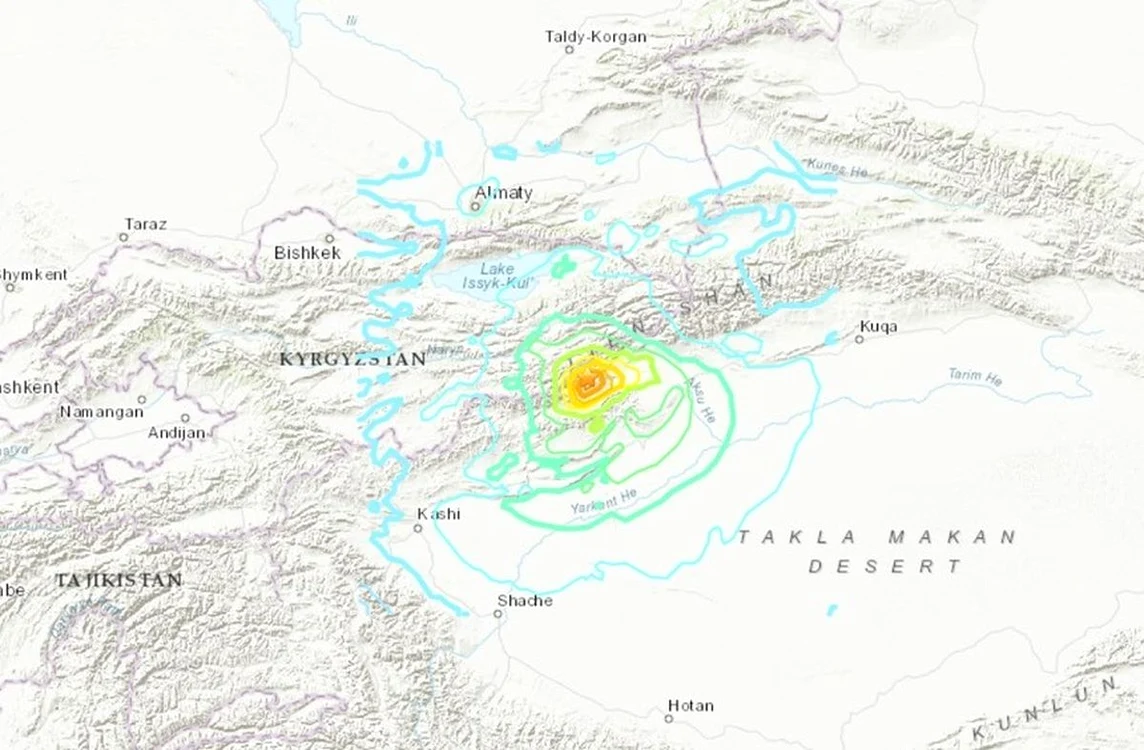 Cutremurul a fost înregistrat imediat după ora locală 2.00 / foto: USGS