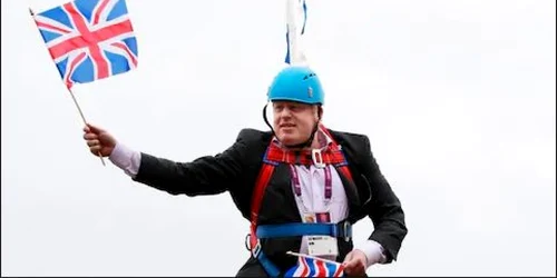 Boris Johnson ramas suspendat pe tiroliana FOTO The Telegraph