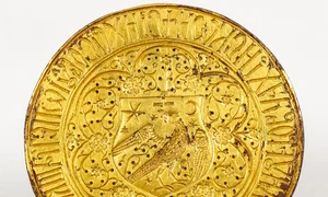 Tiparul sigilar folosit pentru imprimarea sigiliului mare domnesc de către domnul Țării Românești Pătrașcu cel Bun (© Facebook / Muzeul Național de Istorie a României)