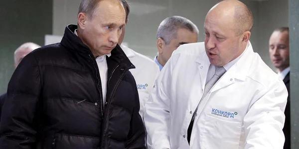 Evgheni Prigojin și Vladimir Putin  FOTO Profimedia jpg