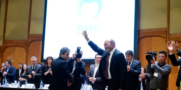 Traian Basescu la Congresul PMP FOTO Mediafax 