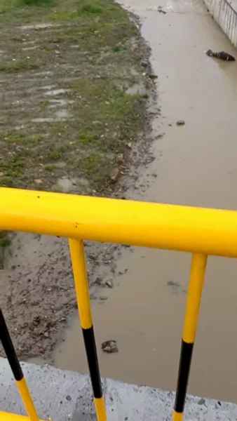 Momentul formării unei viituri cu tone de gunoaie adunate de pe versanți VIDEO