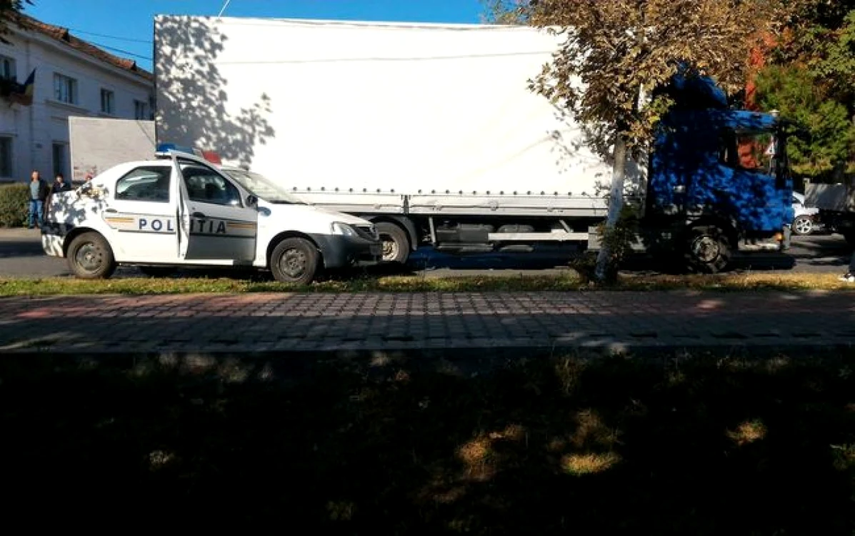 accident masina politiei