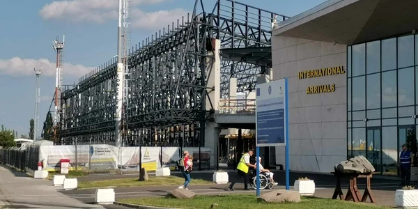 Construcția noului terminal al Aeroportului Timișoara FOTO Ștefan Both