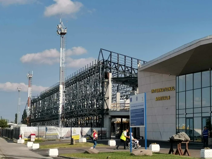 Construcția noului terminal al Aeroportului Timișoara FOTO Ștefan Both