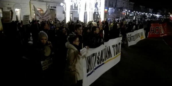 adevarul cluj protest.