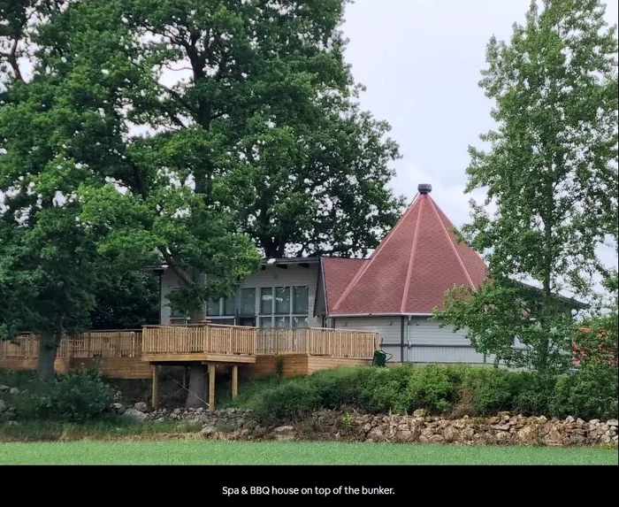 Casa, aparent obişnuită, are un buncăr din timpul Războiului Rece, foto airbnb.com