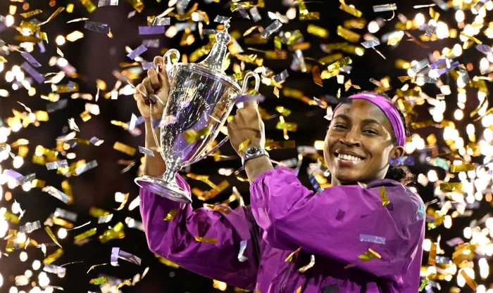 Coco Gauff a cucerit în acest an trofeul Turneului Campioanelor WTA (FOTO: Profimedia)