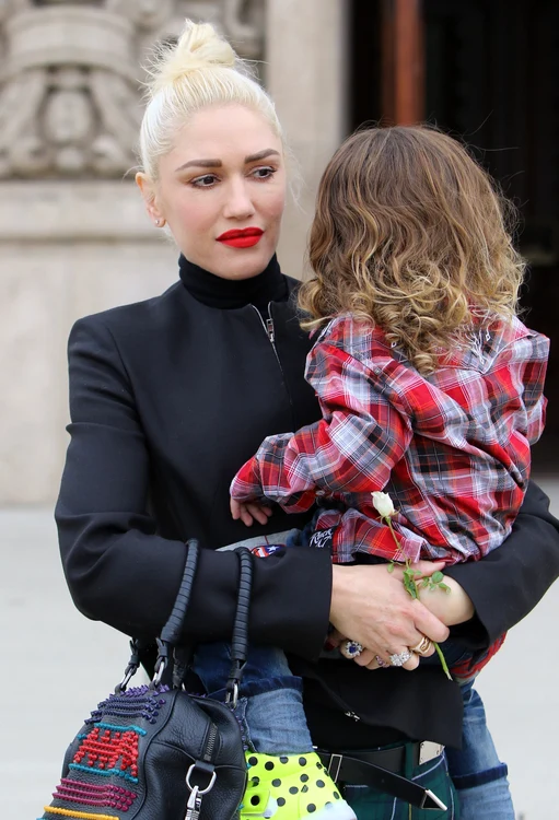 Gwen Stefani & Her Kids Go To Church In LA jpeg
