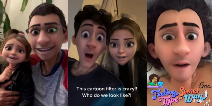 Filtrul care te arată precum un personaj Disney Foto: Snapchat