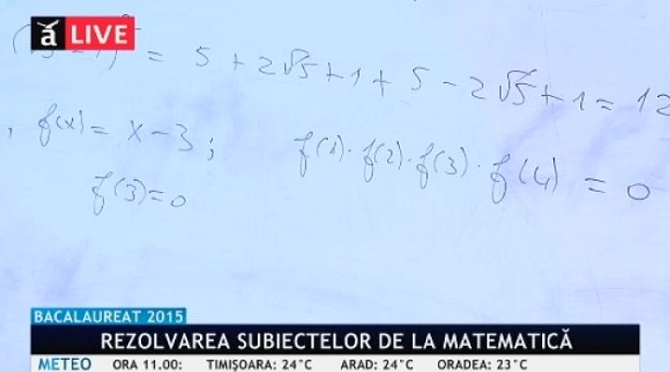 BAC 2015. Rezolvare subiecte Matematică M1 și M2
