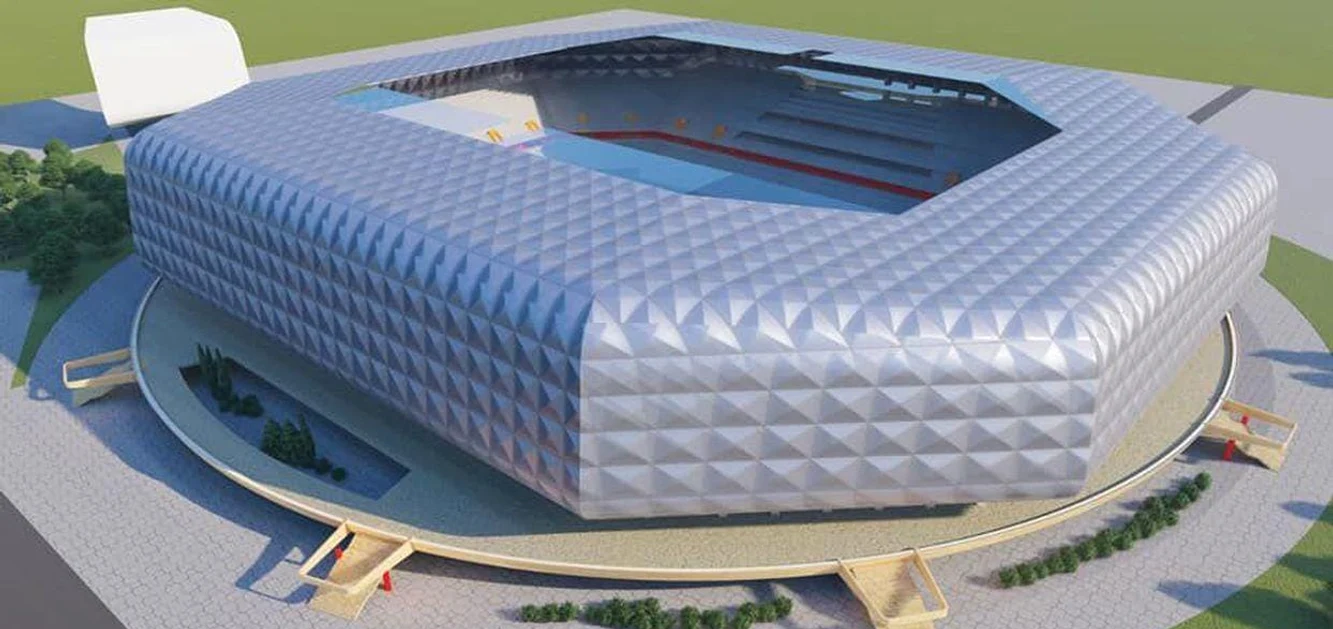 Așa va arăta stadionul Politehnicii Timișoara. Foto Facebook/ Alin Nica