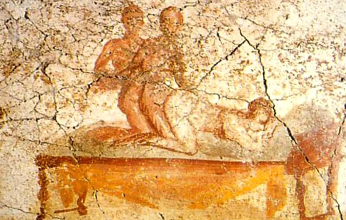 Frescă din Pompeii. Sex în Roma antică. FOTO swide.com