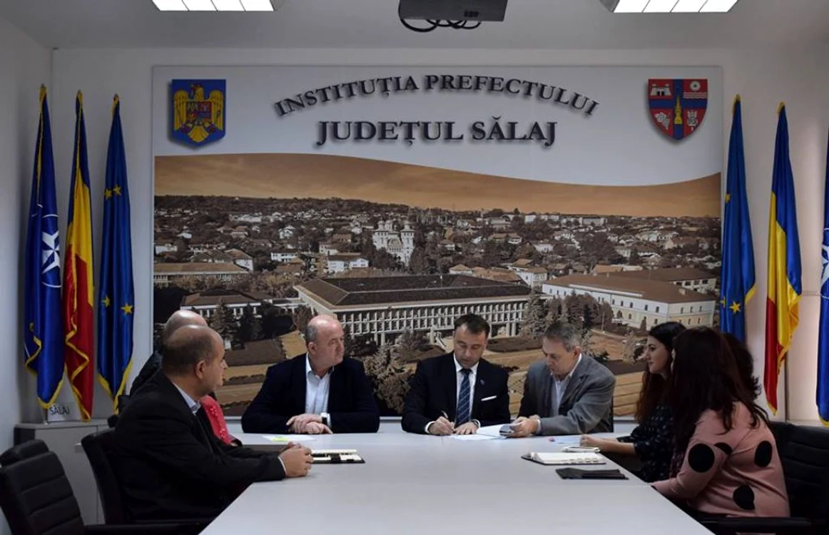 Proiectul a fost semnat de către prefectul Florin Florian FOTO Prefectura Sălaj