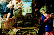 «Bunavestire» la Veneția Un tablou de Jacopo Tintoretto jpeg