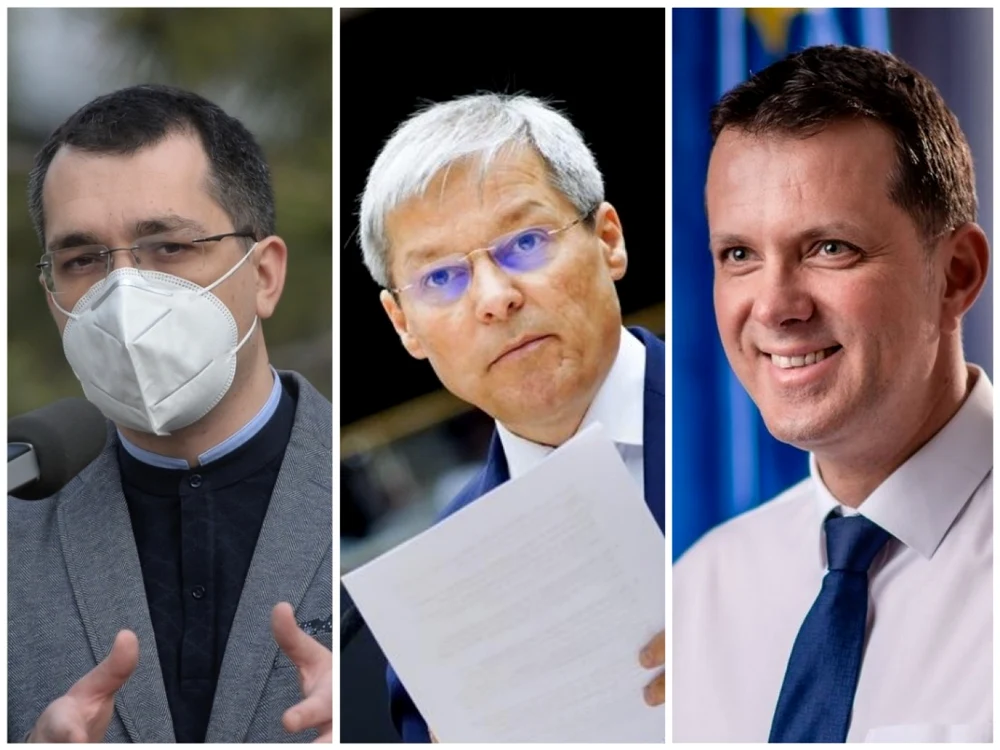 Vlad Voiculescu, Dacian Cioloş şi Ionuţ Moşteanu FOTO Mediafax/Facebook
