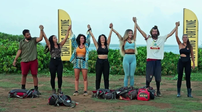 Ei sunt cei șapte premianți de la Tempting Fortune România foto: Kanal D 