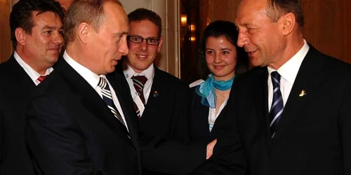 Vladimir Putin Traian Basescy 2008 FOTO Adevărul