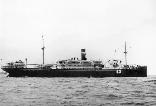 Vasul japonez Montevideo Maru (© Wikimedia Commons)