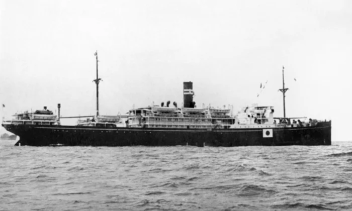 Vasul japonez Montevideo Maru (© Wikimedia Commons)
