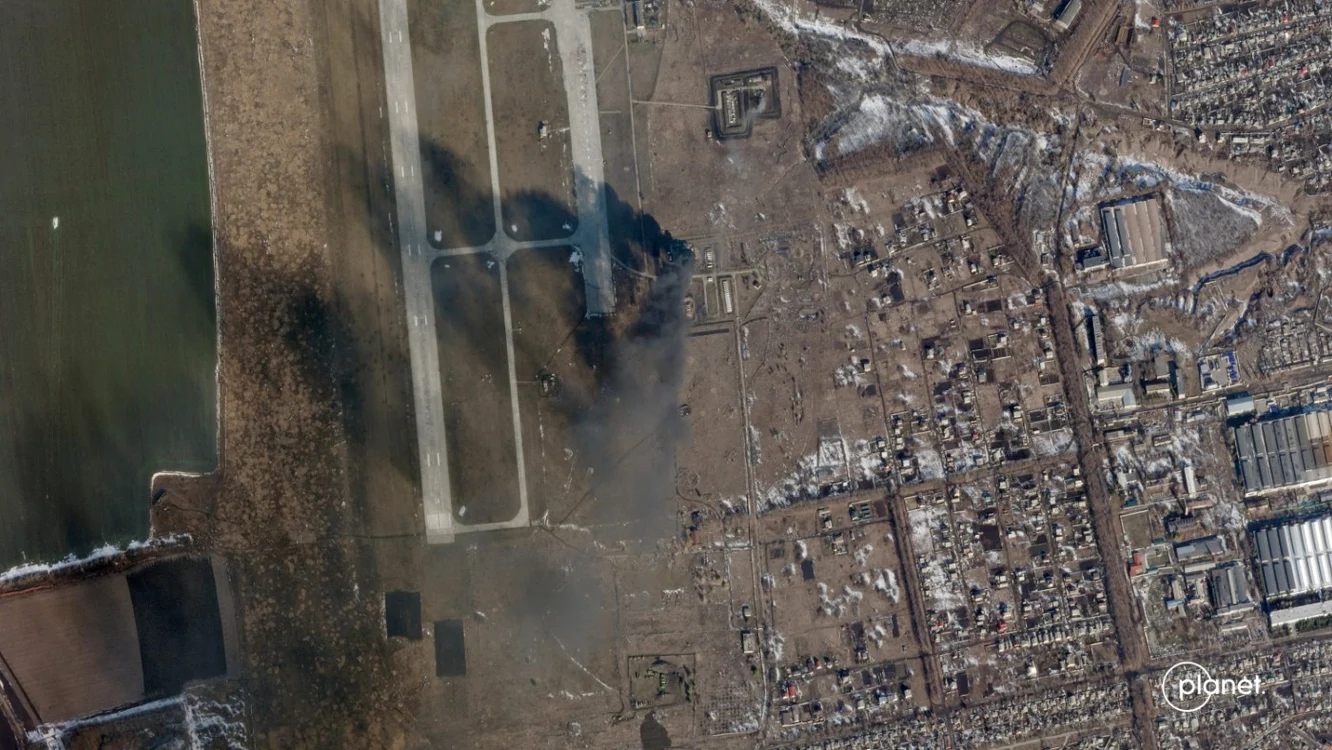 Baza aeriană Chuhuiv FOTO: Planet Labs
