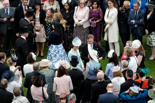 Birdseye View Of The Queen's Garden Party From The Roof Of Buckingham Palace jpeg