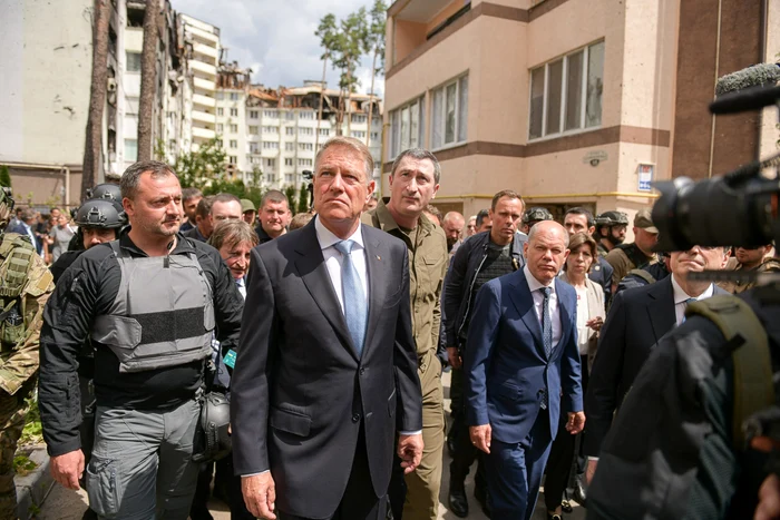 Klaus Iohannis în Irpin FOTO Presidency.ro