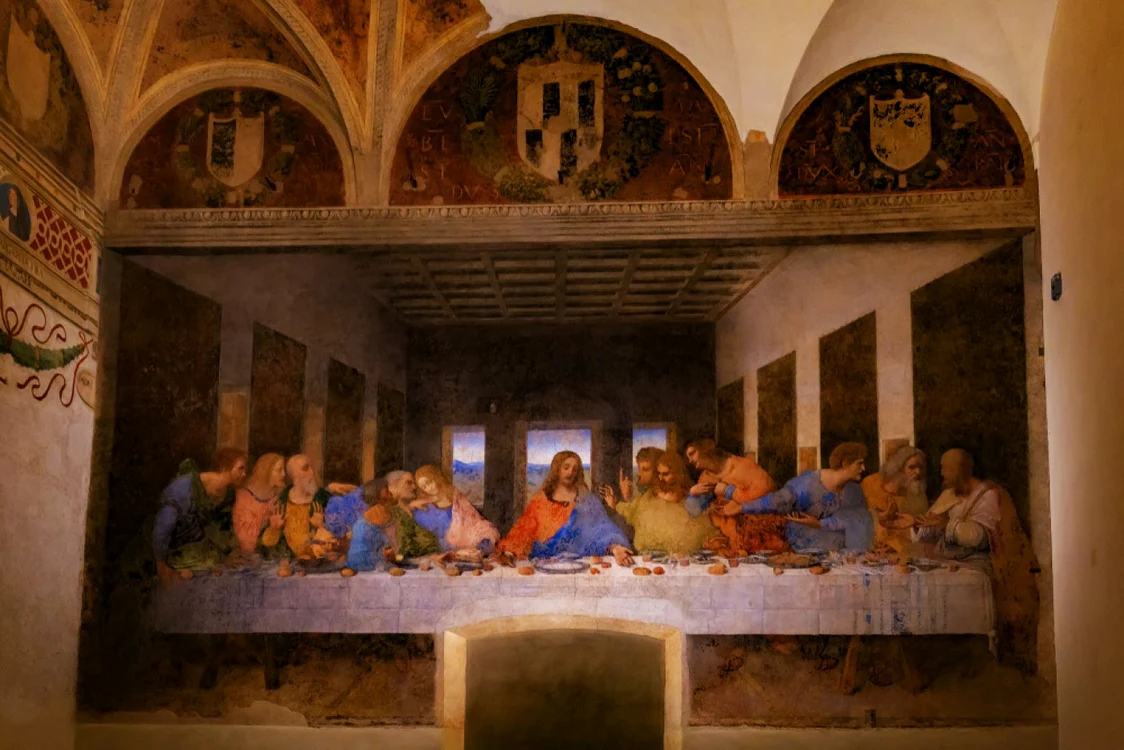 Cina cea de taină, ca mai cunoscută variantă: pictura lui Leonardo Da Vinci FOTO Shutterstok