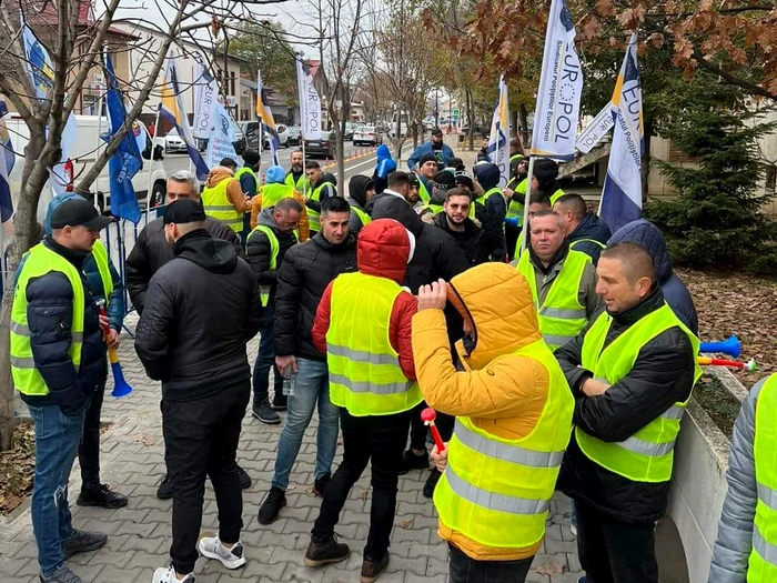 Protestul polițiștilor din Giurgiu - Foto Facebook Sindicatul Europol