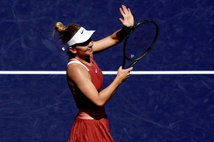 Simona Halep e în sferturi la Indian Wells (FOTO: EPA)