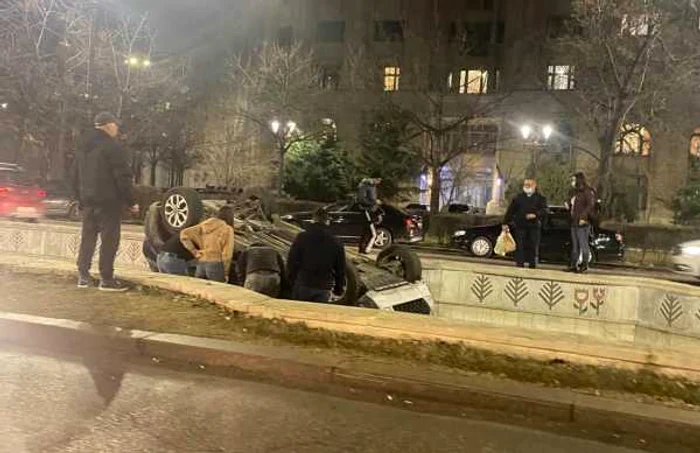 Şoferul a fost testat cu aparatul alcooltest, rezultatul indicat fiind zero Foto: Daniel George Schindea / Facebook Info Trafic Bucuresti si Ilfov