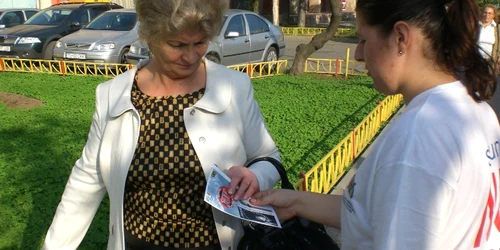 Au fost împărțire materiale informative