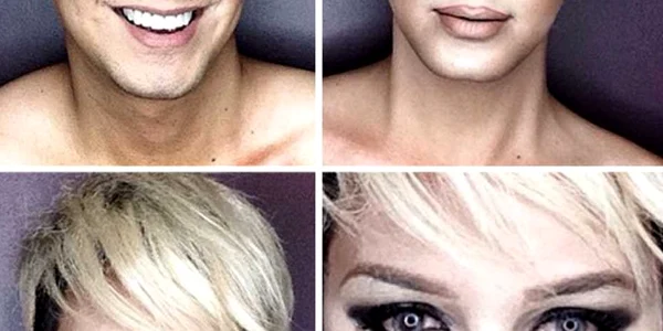 un tanar s-a transformat in Jennifer Lawrence prin machiaj