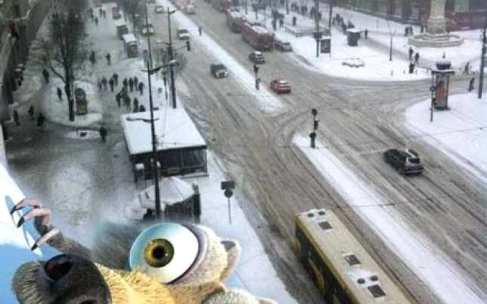 BELGRAD. După codul roşu, sârbii fac haz de necaz  Foto: Facebook