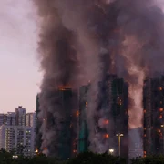 Incendiu în Hong Kong FOTO AFP