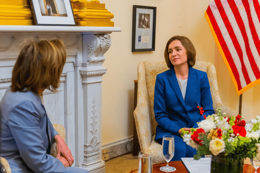 Maia Sandu, în SUA: Moldova este supusă astăzi unui atac hibrid din partea Rusiei 