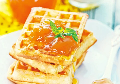 gofre cu gem de caise jpg