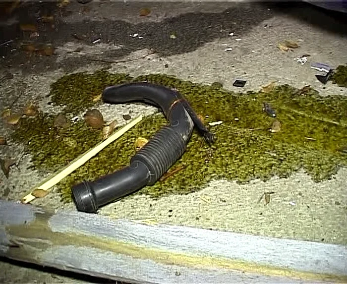 Accidentul s-a soldat cu distrugere maşinii. FOTO: NICOLETA BUTNARU