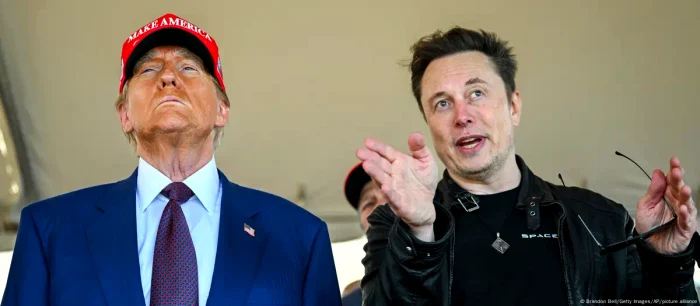 Preşedintele american Donald Trump şi miliardarul Elon Musk