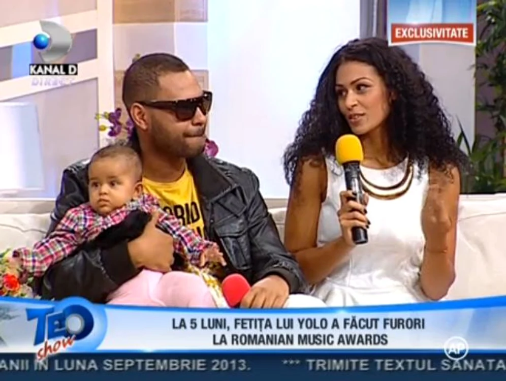 Majda şi Yolo sunt o familie fericită, alături de fetiţa lor (captură: Kanal D)