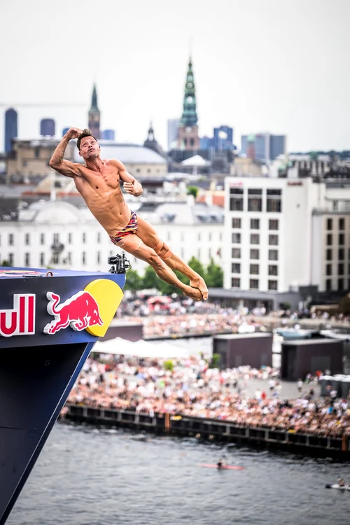 Constantin Popovici a câștigat etapa din Danemarca (Foto: Red Bull Cliff Diving)