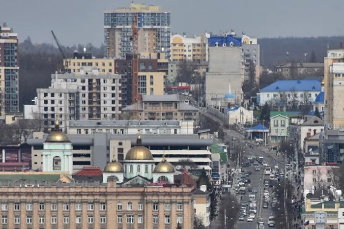 Vedere din Belgorod, oraș la granița cu Ucraina, la 700 de km sud de Moscova Foto AFP